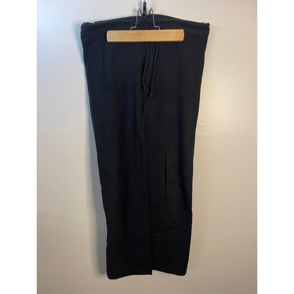 Marika Kids Black Cotton Spandex Drawstring Wide Leg Lounge Pants Size L Large
